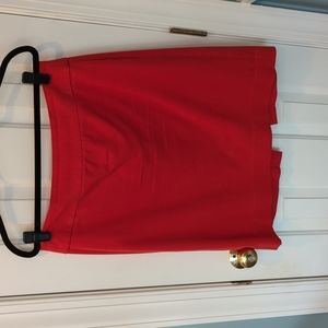 Banana Republic Red Pencil Skirt
